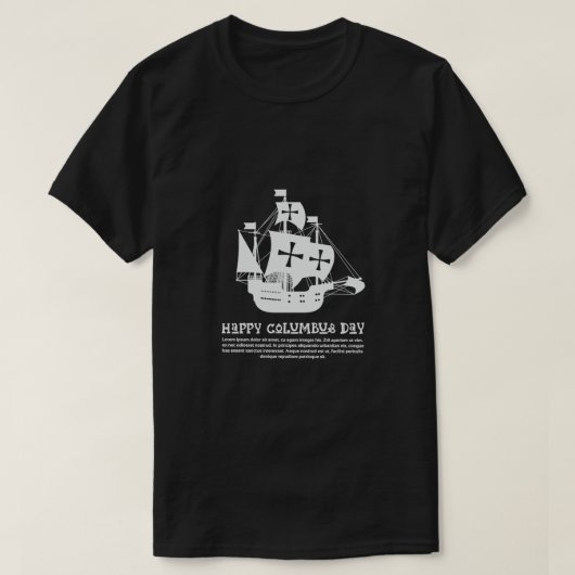 Columbus Day T-Shirt (Design vorne)
