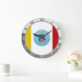 Columbus Flag Große Uhr (Zuhause)