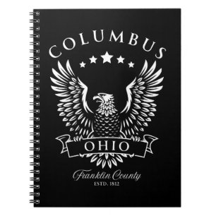 Columbus Franklin County Ohio Vintage Adler Notizblock