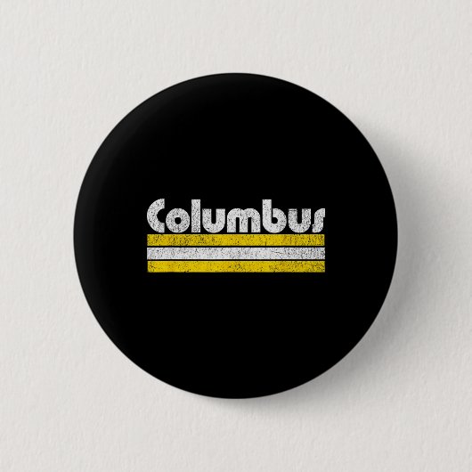 Columbus Fußball Vintage Stadt  Button (Vorderseite)