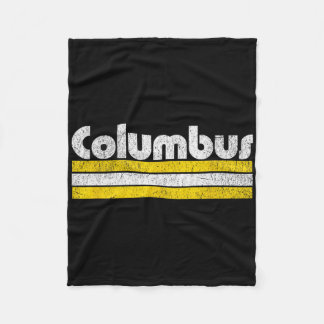 Columbus Fußball Vintage Stadt  Fleecedecke