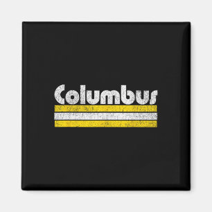 Columbus Fußball Vintage Stadt Magnet