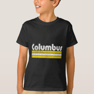 Columbus Fußball Vintage Stadt T-Shirt