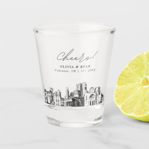 Columbus Gastgeschenk Hochzeit Personalisiert Chee Schnapsglas
