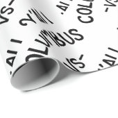 Columbus GEGEN alles Yall, Ohio-Staat Geschenkpapier (Rolleneckpunkt)