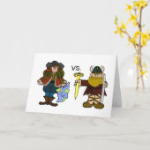 Columbus gegen Erikson Gruß-Karte Karte (Gelbe Blume)