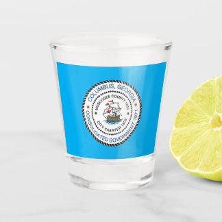 Columbus (Georgia) city flag Shot Glass Schnapsglas
