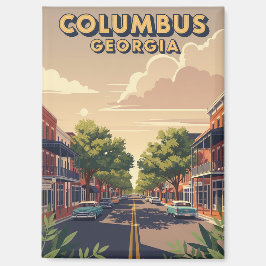 Columbus Georgia Reise Magnet