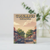 Columbus Georgia Reise Postkarte (Stehend Vorderseite)