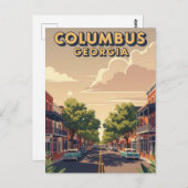 Columbus Georgia Reise Postkarte (Vorne/Hinten)