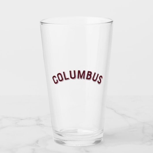 Columbus, Georgia Vintag Arch Glas (Vorderseite)