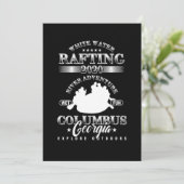 Columbus Georgia White Water River Rafting 2020 Pa Einladung (Stehend Vorderseite)