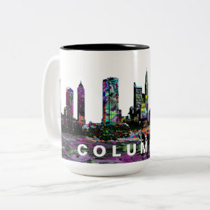 Columbus Graffiti Skyline Zweifarbige Tasse
