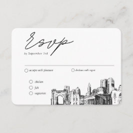 Columbus Hochzeit traditionelle UAWG Option Begleitkarte