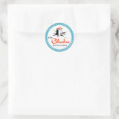 Columbus Hotel Miami Florida Runder Aufkleber (Tasche)