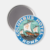 Columbus Hotel, Rom Magnet (Vorderseite/Rückseite)