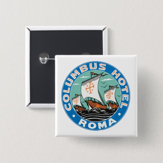 Columbus Hotel, Roma Button (Vorne & Hinten)