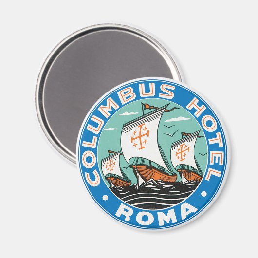Columbus Hotel, Roma Magnet (Vorderseite/Rückseite)