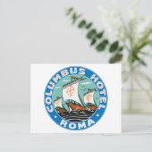 Columbus Hotel, Roma Postkarte (Stehend Vorderseite)