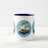 Columbus Hotel, Roma Zweifarbige Tasse (Mittel)