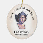 Columbus Ihr Haus Keramik Ornament (Links)