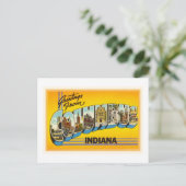 Columbus Indiana in Old Vintage Reise Souvenir Postkarte (Stehend Vorderseite)