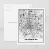 Columbus Karte (Vorne/Hinten)