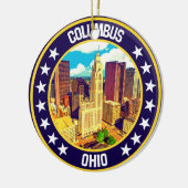 Columbus Keramik Ornament (Links)
