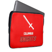 Columbus Knights Laptopschutzhülle (Vorne Rechts)