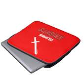 Columbus Knights Laptopschutzhülle (Vorne Knopf)