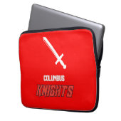 Columbus Knights Laptopschutzhülle (Vorderseite Links)