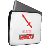 Columbus Knights weiß Laptopschutzhülle (Vorne Rechts)