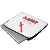 Columbus Knights weiß Laptopschutzhülle (Vorne Knopf)
