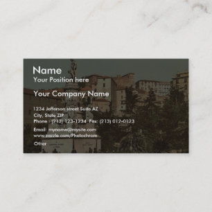 Columbus-Monument, Genua, Italien Vintages Visitenkarte