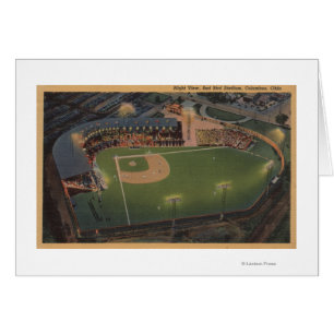 Columbus, OH- - Antenne des roten Vogel-Baseballs