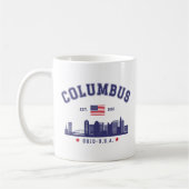 Columbus OH City View Design Kaffeetasse (Links)
