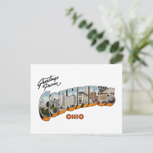 Columbus OH Postkarte (Stehend Vorderseite)
