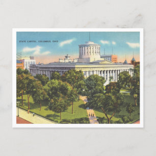 Columbus Ohio altes State Capitol Gebäude Postkarte