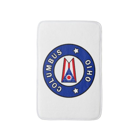 Columbus Ohio Badematte (Vorderseite Vertikal)
