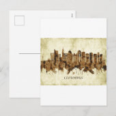 Columbus Ohio Cityscape Feiertagspostkarte (Vorne/Hinten)