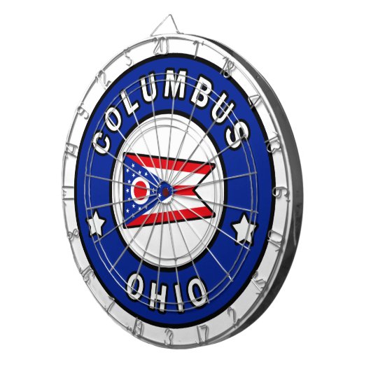 Columbus Ohio Dartscheibe (Vorderseite rechts)