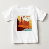 Columbus Ohio | Die Stadt Arch Baby T-shirt (Vorderseite)