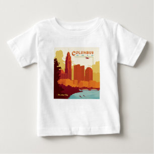 Columbus Ohio   Die Stadt Arch Baby T-shirt