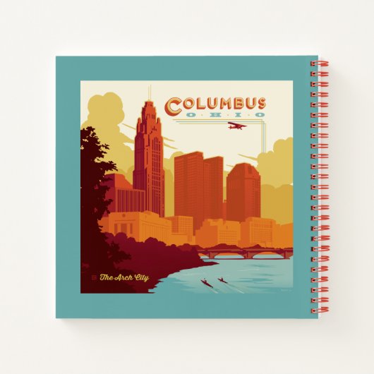 Columbus Ohio | Die Stadt Arch Notizblock (Rückseite)