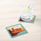 Columbus Ohio | Die Stadt Arch Rechteckiger Pappuntersetzer (Vor Ort)