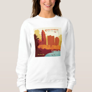 Columbus Ohio   Die Stadt Arch Sweatshirt