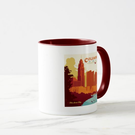 Columbus Ohio | Die Stadt Arch Tasse (VorderseiteRechts)