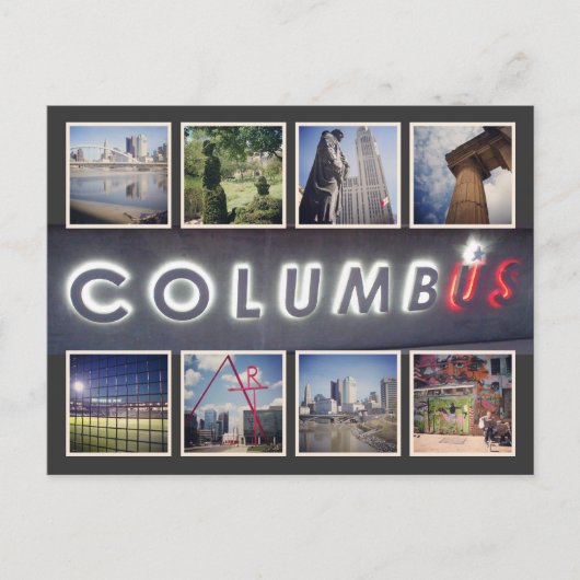 Columbus Ohio Foto Postkarte (Vorderseite)