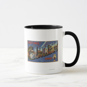 Columbus, Ohio - große Buchstabe-Szenen Tasse