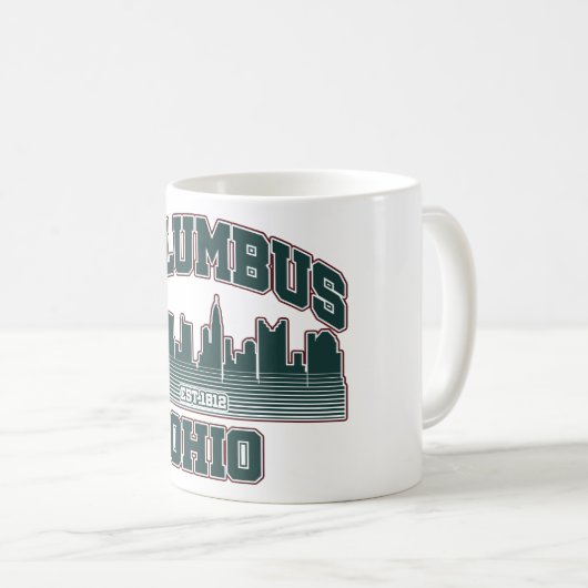 Columbus.Ohio Kaffeetasse (VorderseiteRechts)